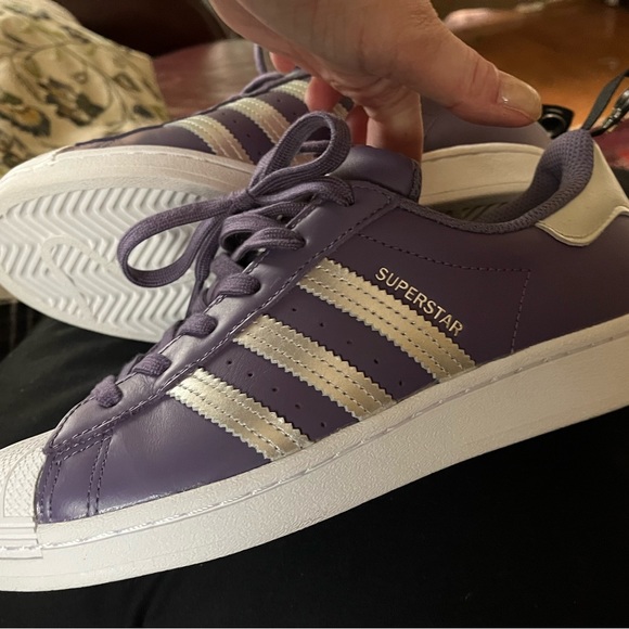 NWOT Adidas Nizza Superstar 3 band originals (female sign) - Picture 11 of 16